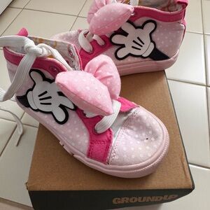 Disney Girls ground up Pink High-Top Sneakers